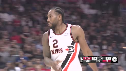 【NBA集錦】第四節(jié)開始王者模式！萊昂納德罰球線急停跳投命中