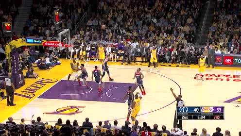 【NBA集锦】姜还是老的辣 詹姆斯眼神假动作迎射布莱恩特