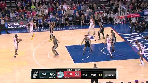 【NBA集锦】你中有我我中有你!恩尼斯携手霍福德无解配合连取四分