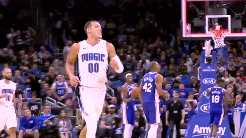 【NBA集锦】战斧拿起狙击枪 戈登自信一条龙三分0秒压哨终结半场