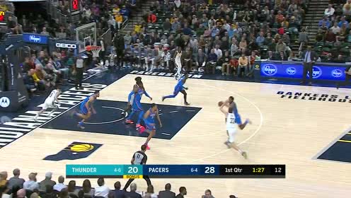 【NBA集锦】纳德劈头盖脸拍苍蝇大帽麦康奈尔 比斯利反击一条龙上篮