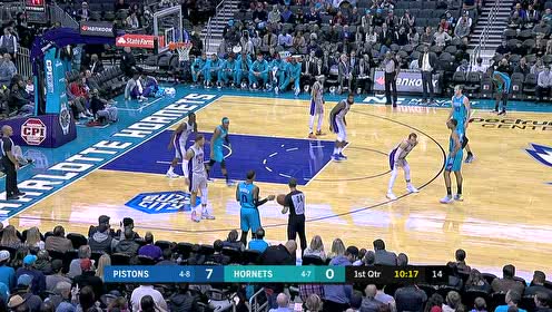 【NBA录像回放】活塞vs黄蜂第1节