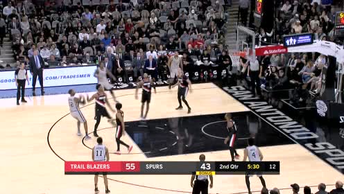 【NBA集锦】双德配合！德罗赞分球阿尔德里奇半截篮稳稳命中