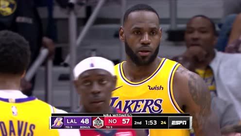 【NBA集錦】霍勒迪漂移單打濃眉 詹姆斯突破碾壓打中