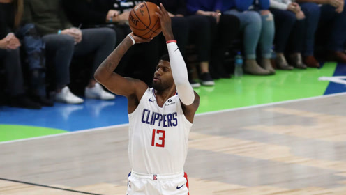 【NBA集錦】手感滾燙上演得分秀 喬治第一節(jié)三分6中4狂砍17分！
