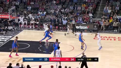 【NBA集錦】快船首個(gè)三分 路威三分線外抬手就來