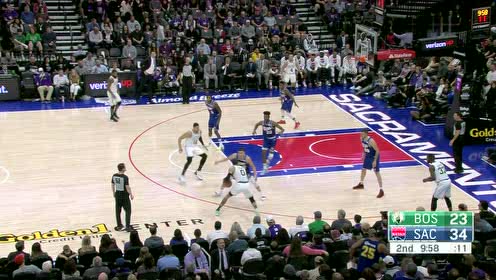 【NBA录像回放】NBA常规赛：凯尔特人vs国王 第2节