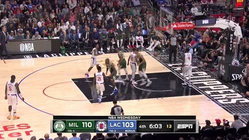 【NBA集錦】字母哥內(nèi)外兩開花 先補(bǔ)扣再飆三分追平個人紀(jì)錄