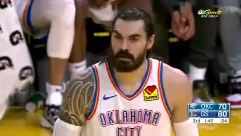 【NBA錄像回放】 雷霆vs勇士第3節(jié) 弗格森飛到二樓空接暴扣