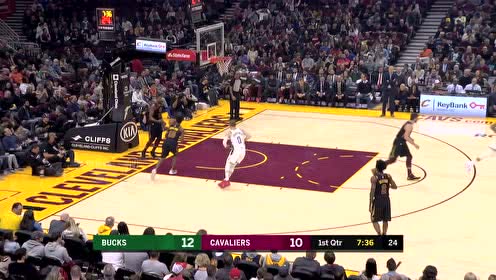 【NBA集錦】如有天降 字母哥旱地拔蔥驚天補(bǔ)扣