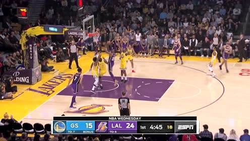 【NBA集锦】詹姆斯强杀篮下1打3 坦克碾压无惧防守上篮
