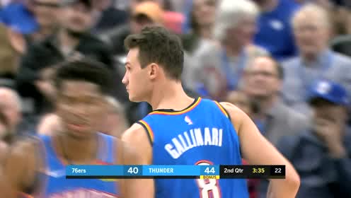 【NBA集錦】加里納利持球突破殺到籃下！滑翔挑籃高難度帶走兩分
