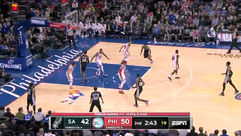 【NBA集锦】哈里斯骑马射箭正中靶心 德罗赞后仰跳投帅出天际
