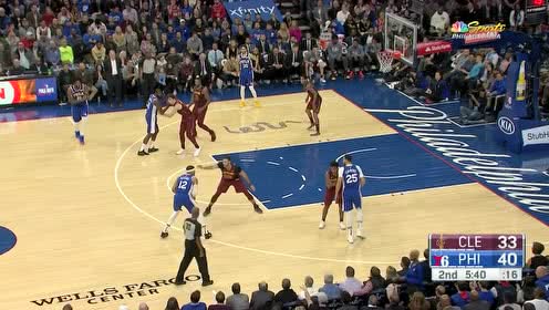 【NBA集錦】力拔山兮氣蓋世 西蒙斯機(jī)智反跑空接背扣打停騎士
