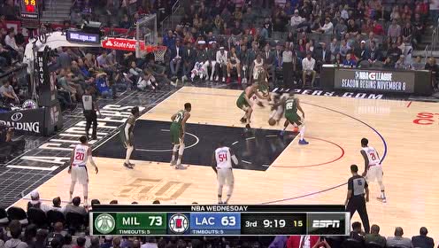 【NBA集錦】將拋投進(jìn)行到底 哈雷爾極致手活迎射洛佩茲打進(jìn)加罰
