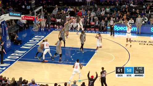 【NBA集锦】莫里斯投疯了 空位三分稳稳发炮打停篮网