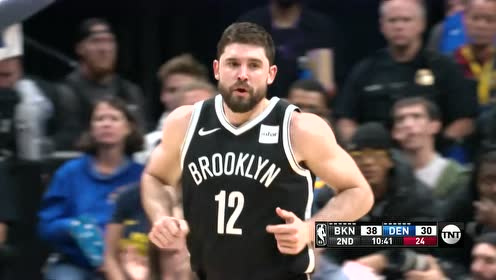 【NBA录像回放】篮网vs掘金第2节 米尔萨普霸王举鼎双手重扣