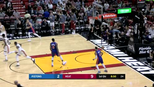【NBA集锦】仿佛装了定位系统 鲁滨逊连续三分出手就有