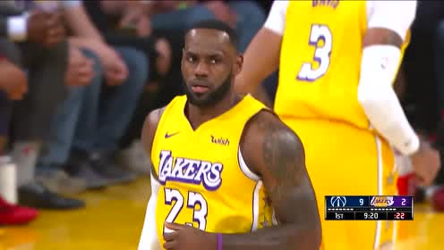 【NBA集锦】队友不给力必须自己来 詹姆斯霸皇上篮首开记录