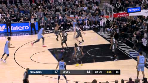 【NBA集锦】克拉克弧顶三分精准制导 德罗赞追身上篮凶狠反击