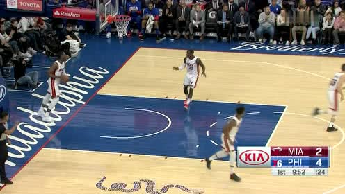 【NBA集锦】恩比德罚球线自信后仰 哈里斯快攻单臂劈扣