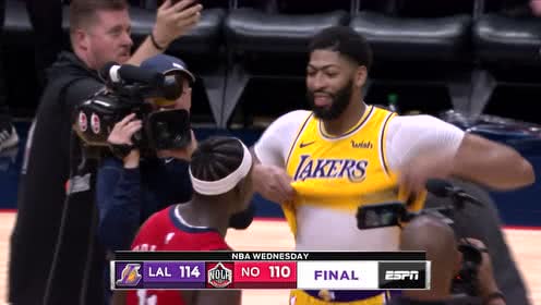 【NBA集錦】這才是兄弟之情！濃眉哥賽后與霍勒迪擁抱交換球衣