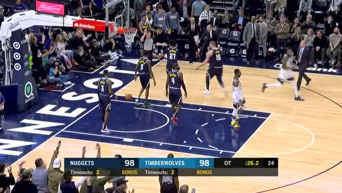 【NBA集锦】奥科吉后场抢断快攻 考文顿单枪匹马抛投打板