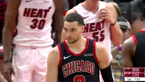 【NBA集锦】太强大了 拉文带球横冲直撞飞身上篮打成2+1