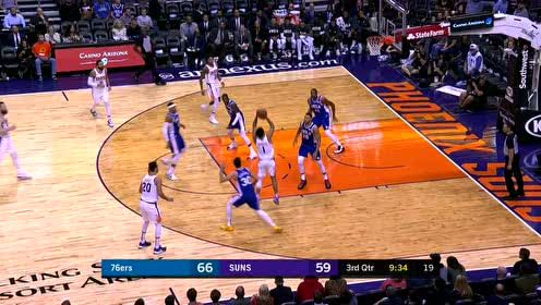 【NBA集锦】布克覆盖全场无死角 单臂劈扣+超远三分一把抓