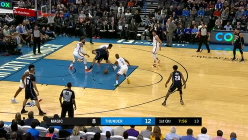 【NBA集錦】亞當(dāng)斯奮力搶板！保羅跟進(jìn)空位三分穩(wěn)穩(wěn)飆進(jìn)