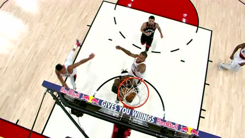 【NBA集錦】野獸出沒(méi)請(qǐng)注意 杰弗森反擊快攻打成2+1