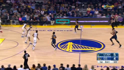 【NBA集锦】格林高速传球 普尔后仰跳投打板命中