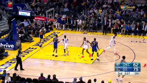 【NBA集錦】雷霆內(nèi)外開火連取7分 逼得科爾拿出戰(zhàn)術(shù)板