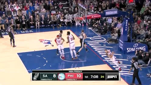 【NBA集锦】双帝联手逗你玩儿!西蒙斯抢断给反击大帝助攻漂移上篮