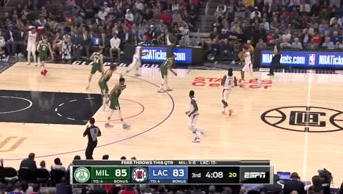【NBA集錦】在喬治和小卡注視下 字母哥率隊狂下三分雨