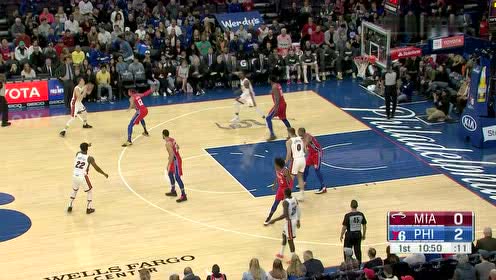 【NBA集锦】攻防一体的巨星 西蒙斯抢断快攻一条龙上篮
