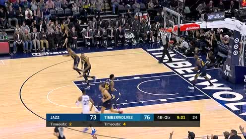 【NBA集锦】外线爆发?唐斯又一三分打压爵士
