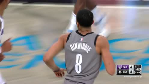 【NBA集锦】彩虹连线!丁威迪助飞阿伦空接暴扣