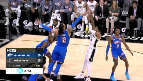 【NBA集錦】穆雷急停跳投兩分命中 亞當斯怒扣強勢回敬