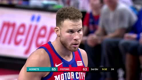 【NBA集锦】硬碰硬不带怂 格里芬单打比永博急停勾手上篮