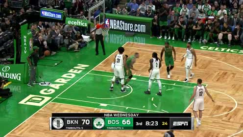 【NBA集锦】沃克大步流星致命抢断 杰伦布朗中投稳入篮框