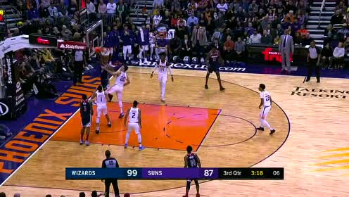 【NBA集锦】内线危险怪兽凶猛 八村塁篮下接球一打二暴力虐筐