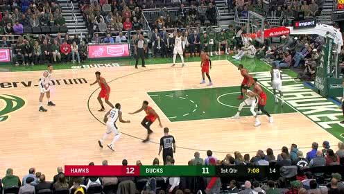【NBA集錦】這弧度也是低的沒誰(shuí)了！字母哥前傾低手打板上進(jìn)2+1