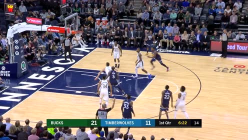 【NBA集锦】枸杞哥开始了 维金斯接球就投三分入网