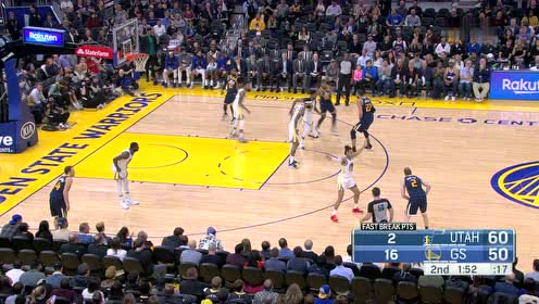 【NBA集锦】拉塞尔连续投篮命中 米切尔三分回击毫不示弱