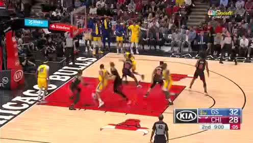 【NBA集锦】熟悉的一波流 勇士众将们蓄力发射打出一波11-0