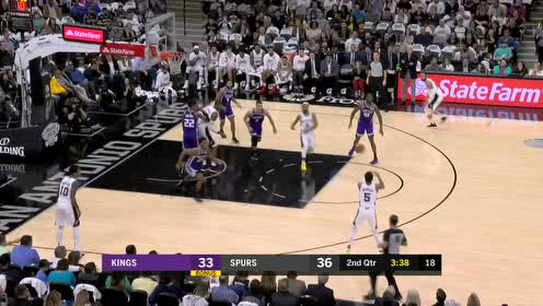 【NBA集錦】還來！今天是打瘋了 馬刺式進(jìn)攻助德羅贊投進(jìn)第二次三分