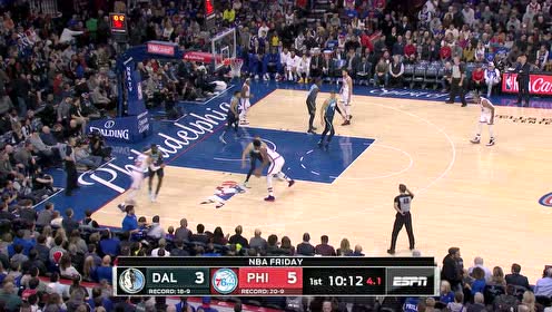 【NBA集錦】內(nèi)線對(duì)決先拔頭籌 恩比德迎射波神輕松命中