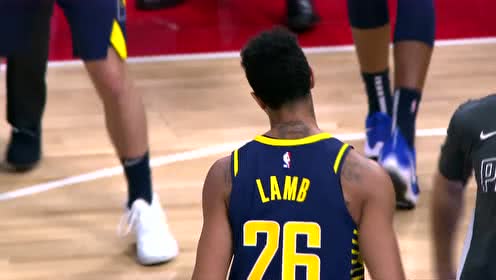 【NBA集锦】这一球杀人诛心 兰姆45°接球三分打停活塞