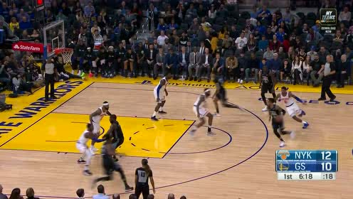 【NBA集锦】在勇士主场三分不能缺席 追梦兰德尔对飚榴弹炮